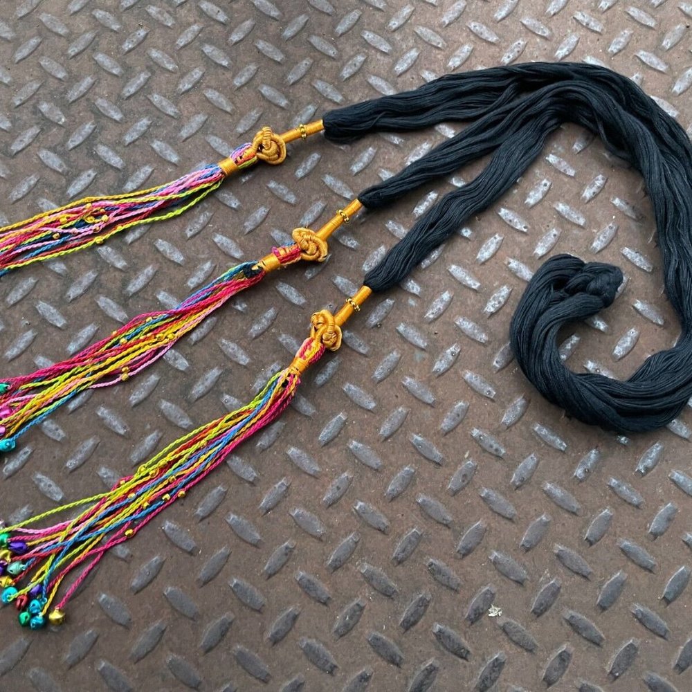 Bell Pranda Hair Accessory Women Parandi Multi Color Bell Cultural Hair Braid